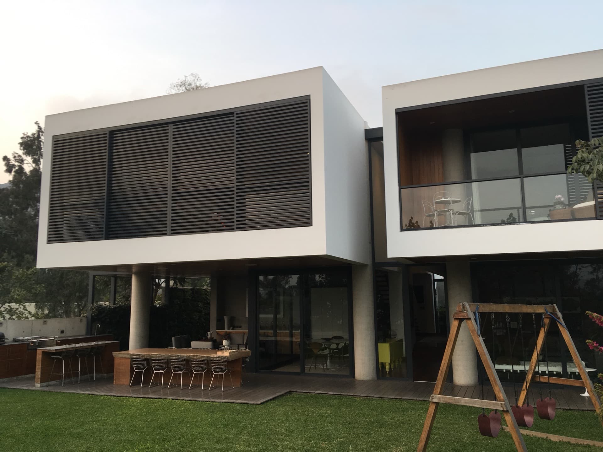 Residential living area with custom joinery and finishes, Lima, Peru