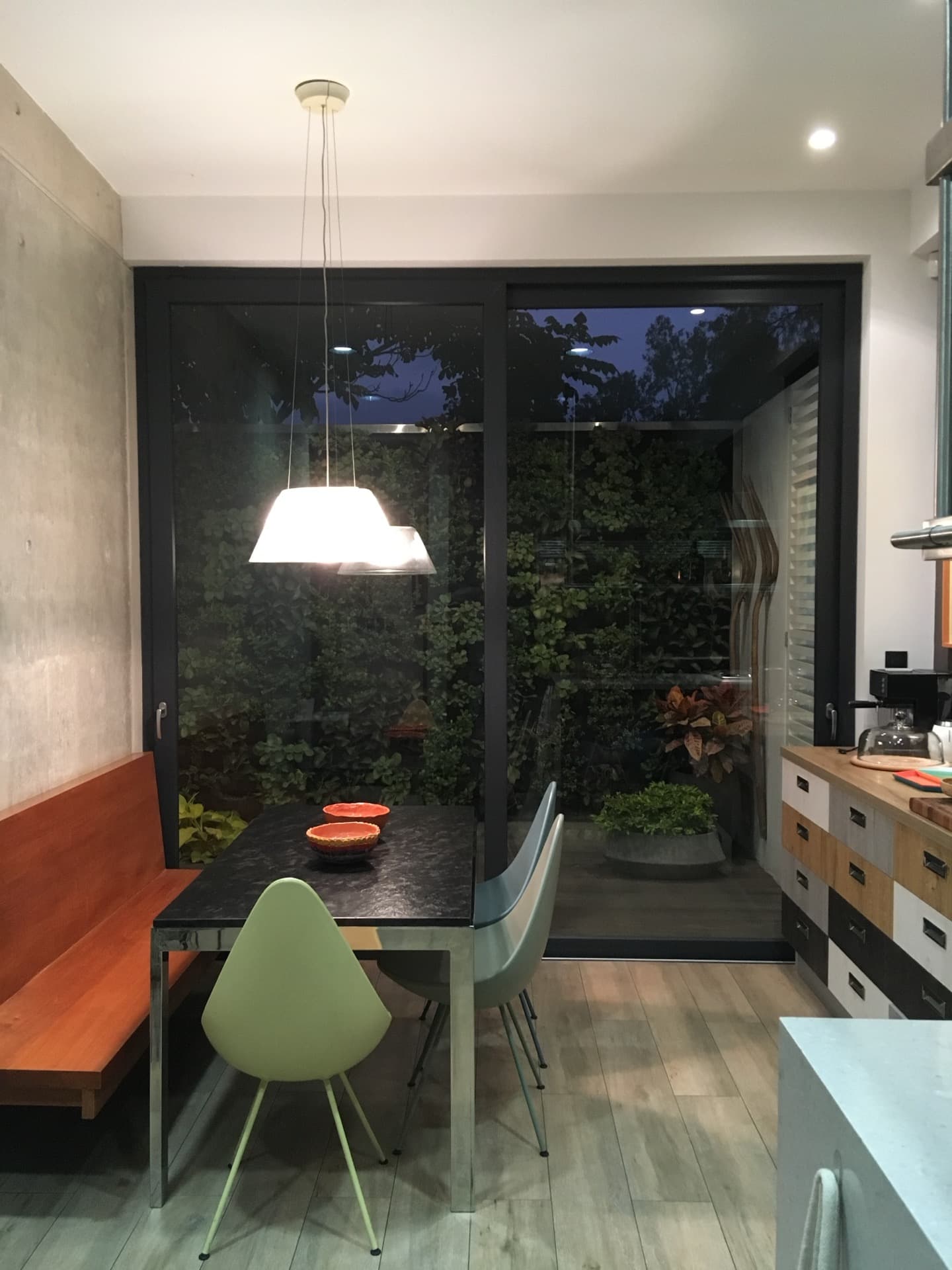 Residential kitchen and dining area, Lima, Peru